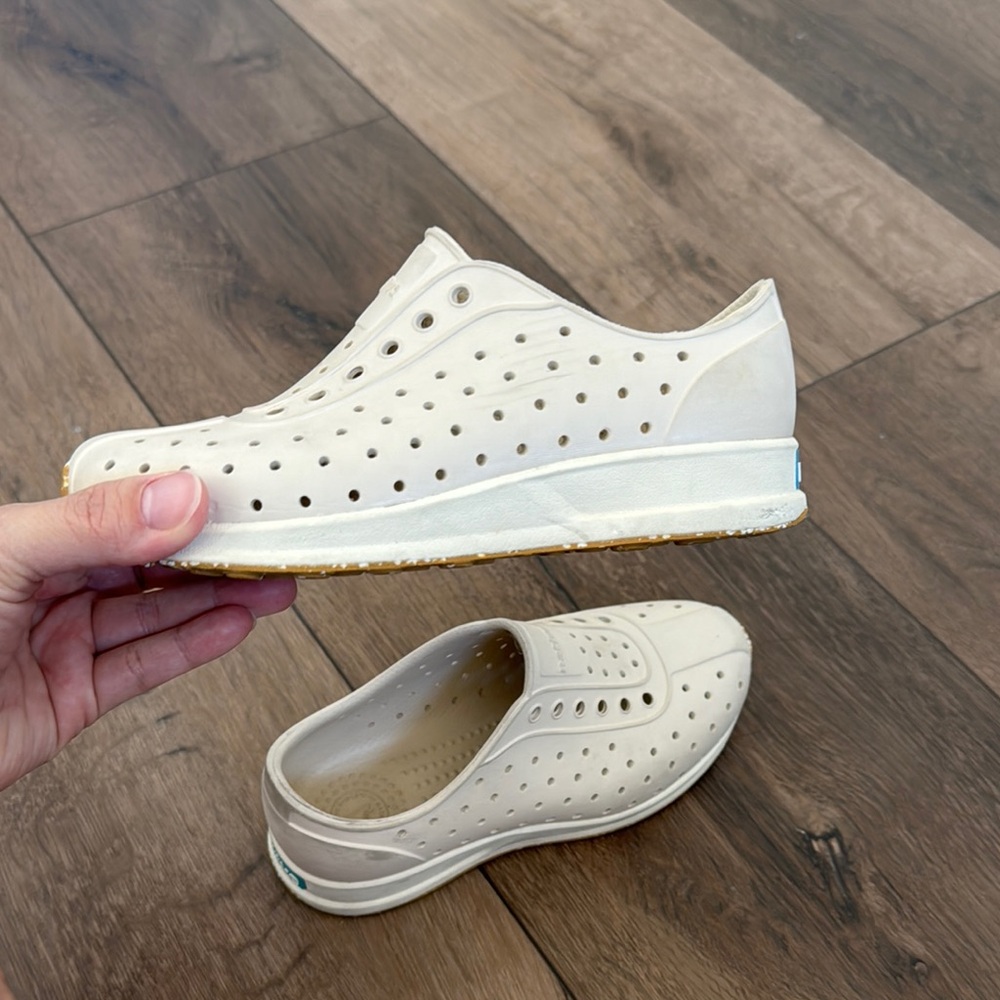 Native Kids Shoes - Cream Mash Speckle Rubber - Picture 8 of 9